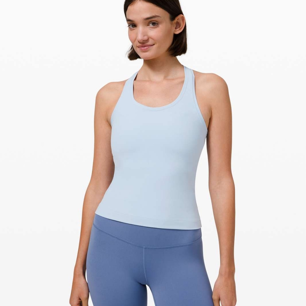 Lululemon Cool Racerback Shorter Length *Nulu Blue Linen